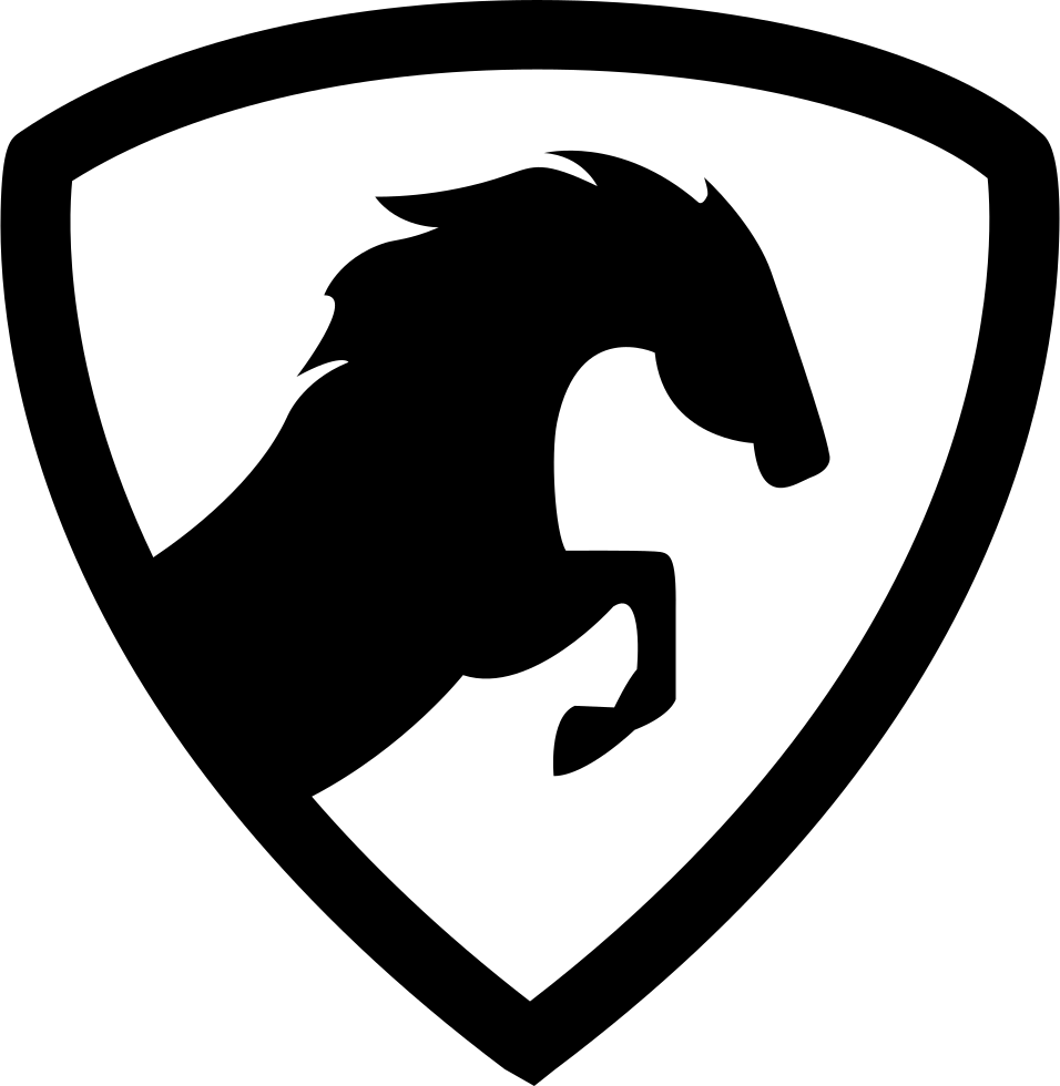 Horse Icon Png - Horse Shield (956x980), Png Download