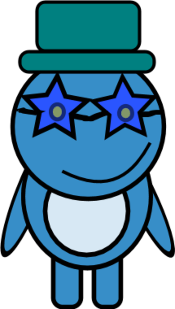 Teddy Bear With Star Eyes And Wearing A Hat - Waltzing Ben For Clarinet (600x1060), Png Download