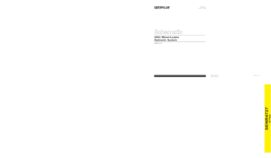 Cat Caterpillar Hydraulic Schematic Manual 980c Wheel - Ivory (560x636), Png Download
