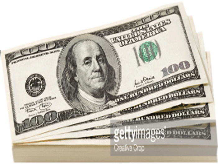 Best Earning Gifs Find The Top Gif On Gfycat Gif Dollar - 100 Dollar Bill (700x700), Png Download