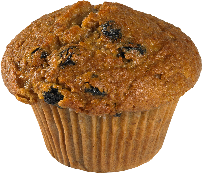 Raisin Bran Yogurt Muffin - Muffin (1008x902), Png Download