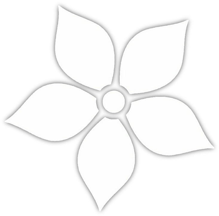 Painting Blue And White Flowers (1024x1024), Png Download