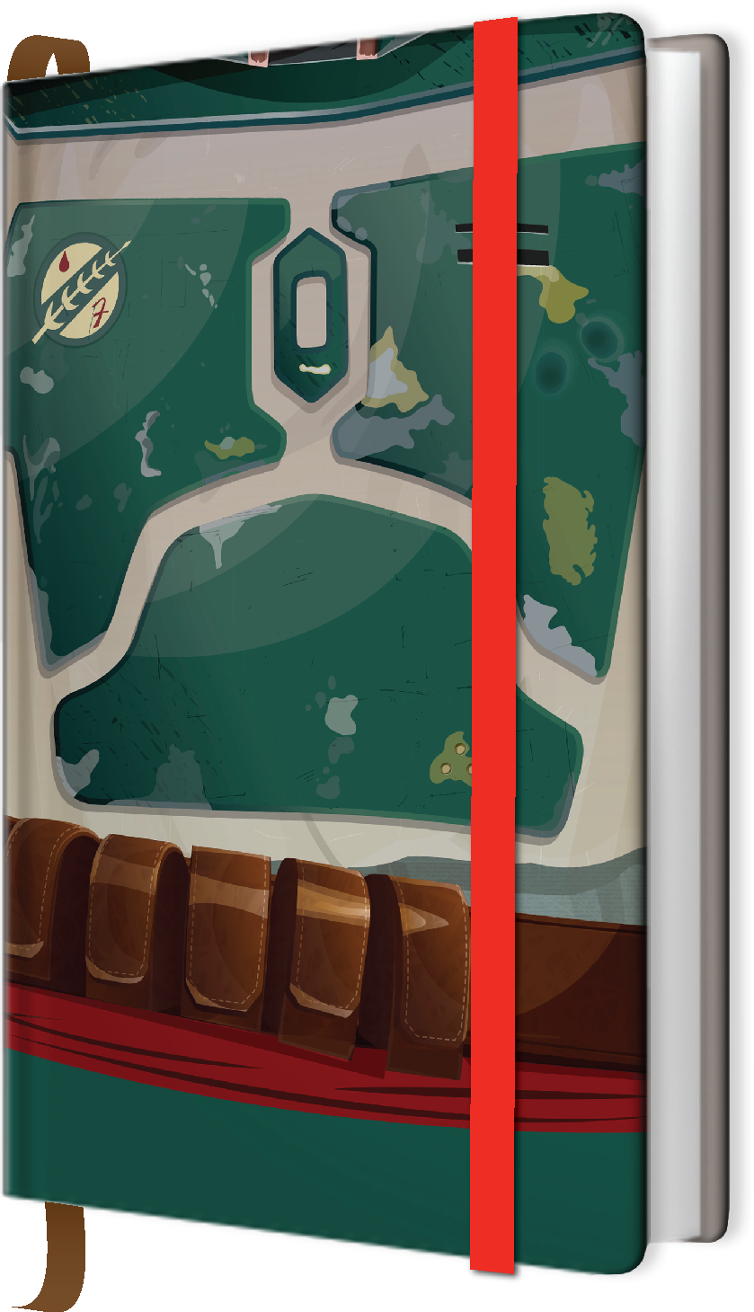 Boba Fett Diario De Notas - Boba Fett Torso S (839x1460), Png Download
