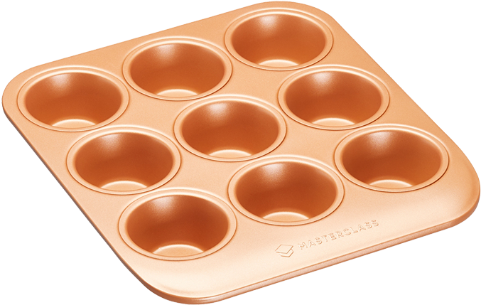 Masterclass Smart Ceramic Heavy Duty 9 Hole Muffin - Mold (1000x1000), Png Download