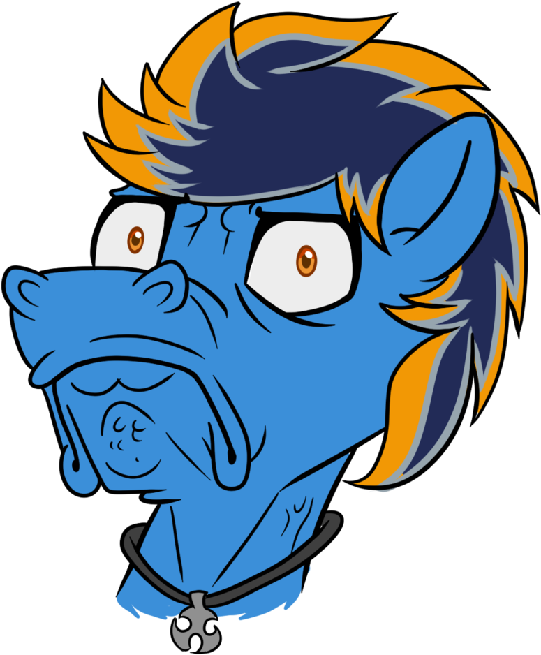 Blues4th, Frown, Horse Face, Jewelry, Necklace, Oc, - Cartoon (1280x960), Png Download