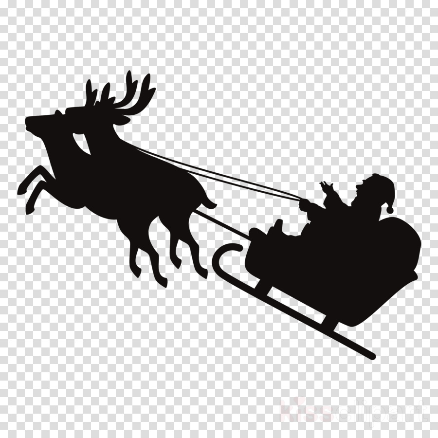 Christmas Day Clipart Santa Claus Reindeer Christmas - Christmas Day (900x900), Png Download