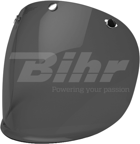 Flat Shield Bell Custom 500 Dark Smoke Retro - Bell Helmets 3-snap Shield - Dark Smoke - U (600x600), Png Download