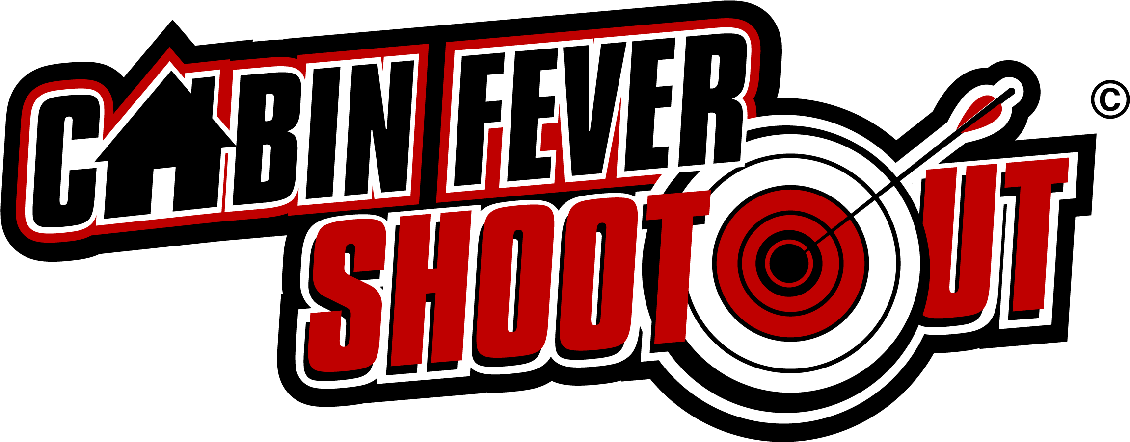 Cabin Fever Logo 1 2014-png - Graphic Design (2328x1075), Png Download
