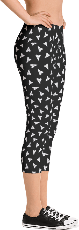 Shark Teeth / Hearts Womens Leggings - Martini Pride Party Leggings (1000x1000), Png Download