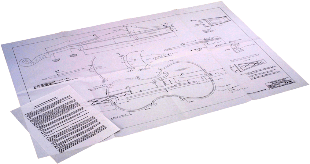 Baroque 4/4 Size Violin And Typical Bow Plan - Scott Antes Baroque 4/4 Size Violin (1024x683), Png Download