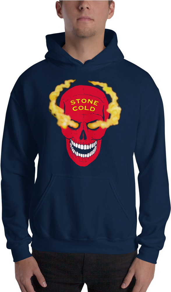 Stone Cold Steve Austin "red Skull" Pullover Hoodie - Hoodie (1000x1000), Png Download