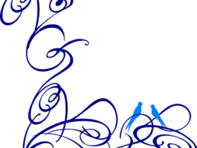 Decorative Line Blue Clipart Decorative Swirl - Swirl Clip Art (640x480), Png Download