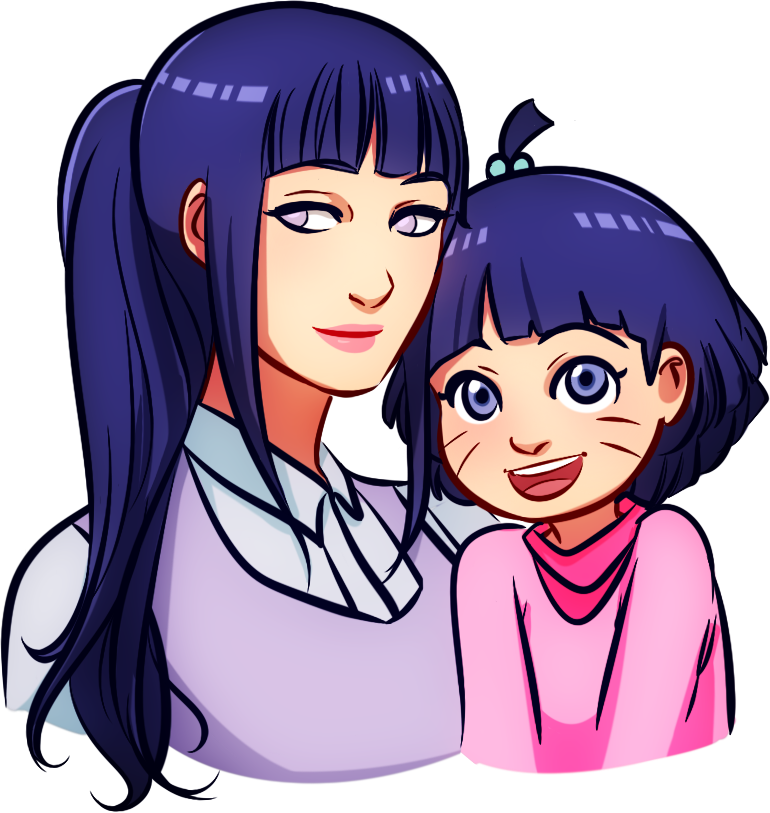 Himawari And Hinata Look Just Alike Naruto And Hinata, - Hinata Hyuga (770x813), Png Download