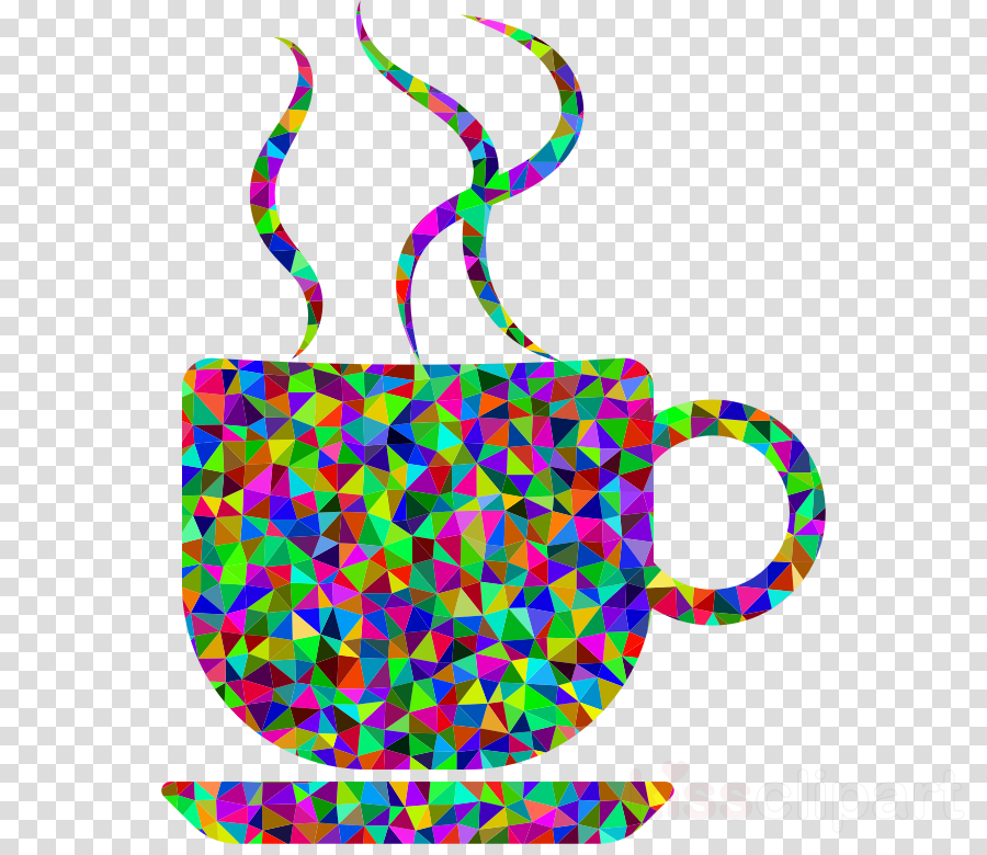Colorful Coffee Cup Clipart Coffee Cafe Clip Art - Coffee Cup Silhouette (900x780), Png Download