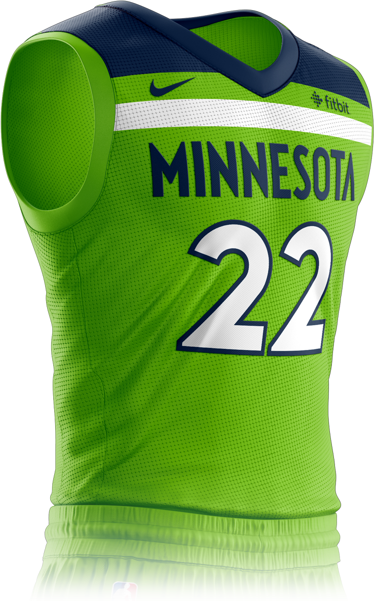 Minnesota Timberwolves Icon Edition Jersey Front Quality - Minnesota Timberwolves Statement Jersey (760x1200), Png Download