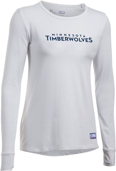 Minnesota Timberwolves Women's Combine Wordmark Long - Long-sleeved T-shirt (500x667), Png Download