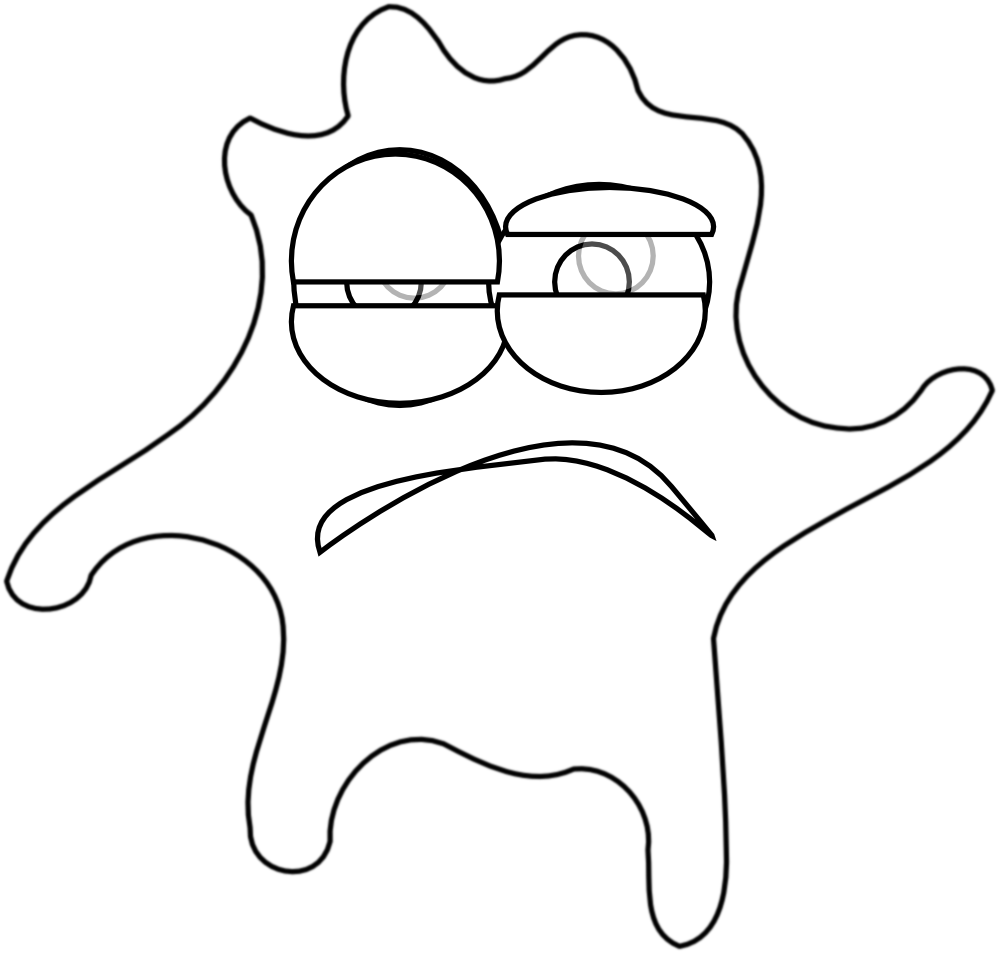 Clip Arts Related To - Germ Clipart Black And White (999x953), Png Download