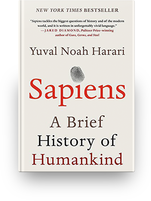 A Brief History Sapiens Book - Hardcover: Sapiens: A Brief History Of Humankind (500x700), Png Download