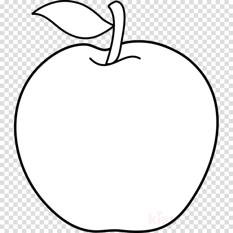 Apple Fruit Black And White Clipart Apple Black And - Bmw Logo (900x900), Png Download