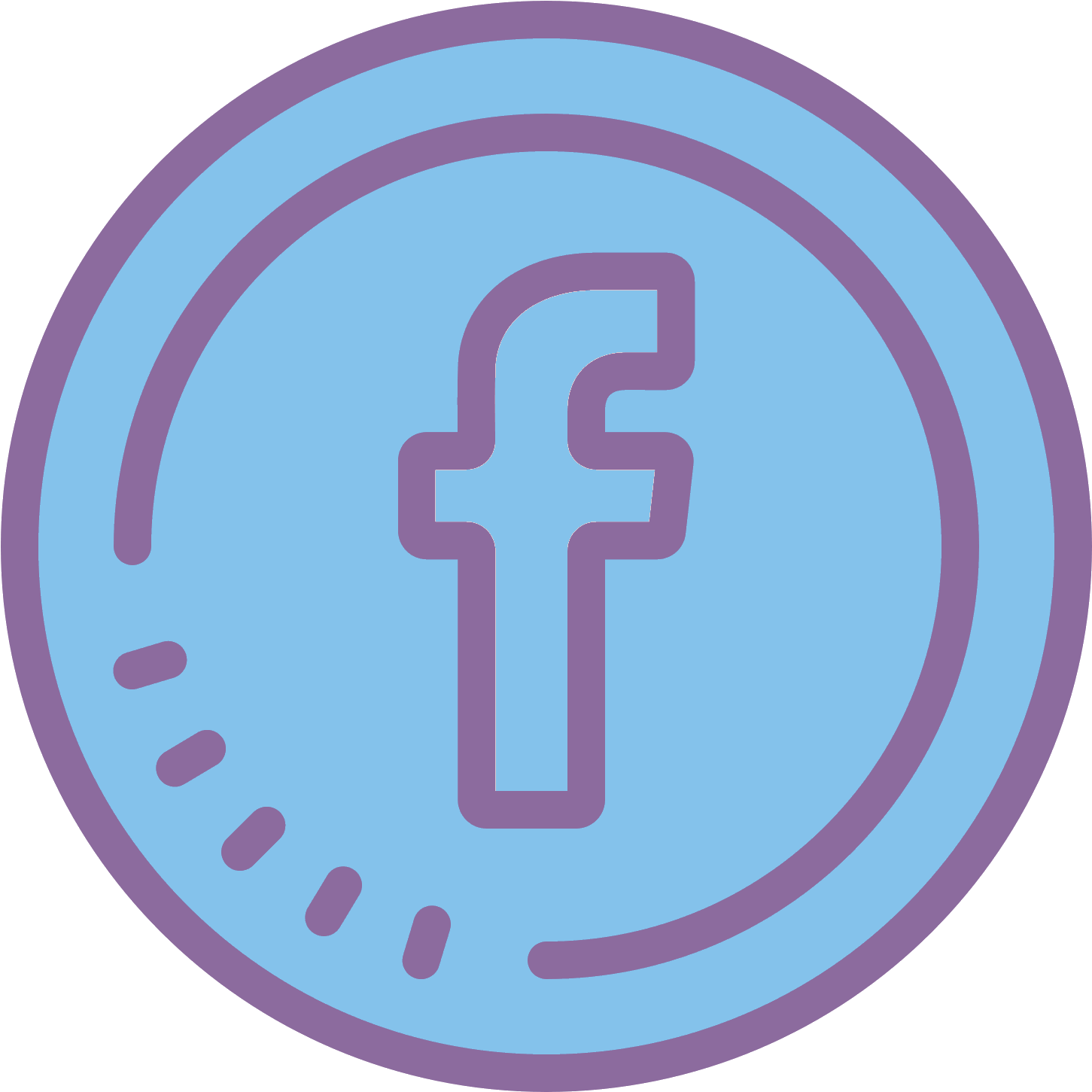 Facebook Circled Icon - Maker's Mark (1600x1600), Png Download
