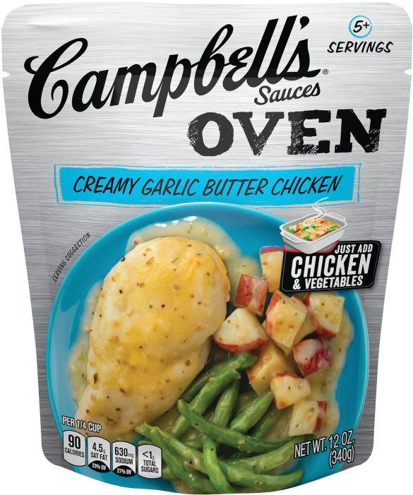 Garlic Butter Chicken Oven Sauce - Campbell's Oven Sauces (700x700), Png Download