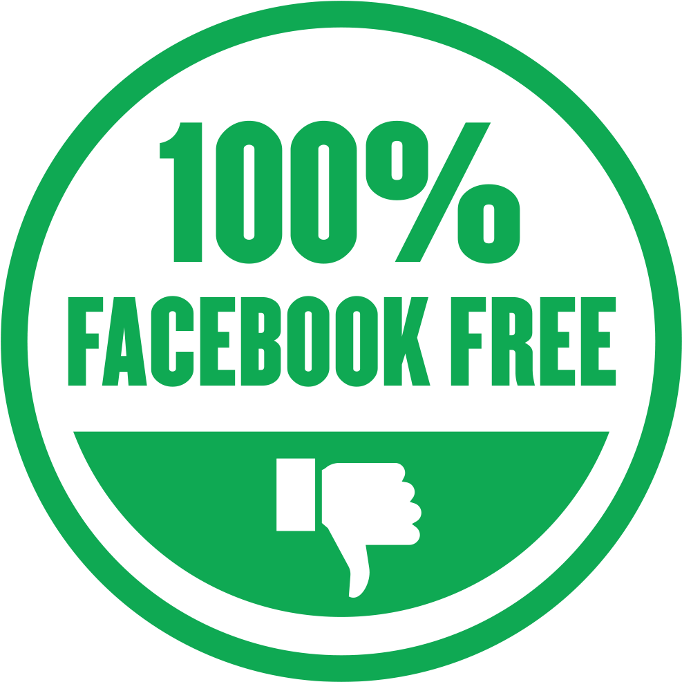 Facebook Free Badge - Circle (1000x1000), Png Download