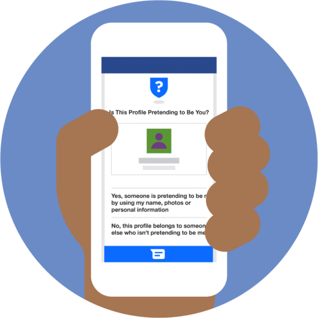 Facebook Impersonation Checker Tool - Personas Que Se Hacen Pasar Por Otras (640x640), Png Download