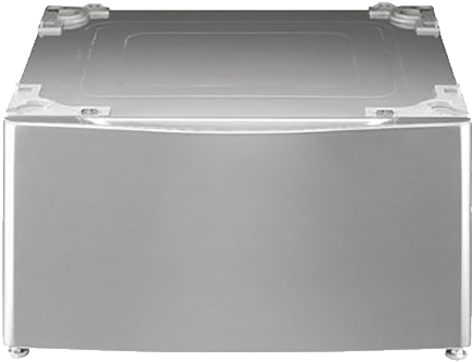 Image For Lg Stainless Steel Pedestal - Lg Graphite Steel Pedestal With Drawer (519x804), Png Download