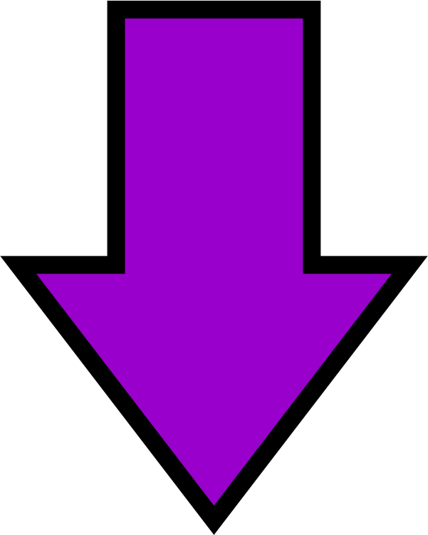 Click On The Text Tool From The Standard Toolbar And - Purple Down Arrow Png (601x751), Png Download
