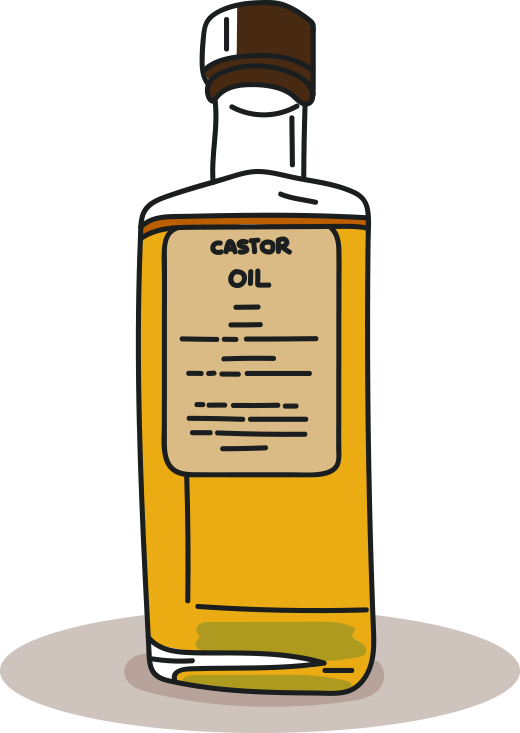 Svg Transparent Stock Hangover Cures From Around The - Castor Oil Clipart (520x733), Png Download