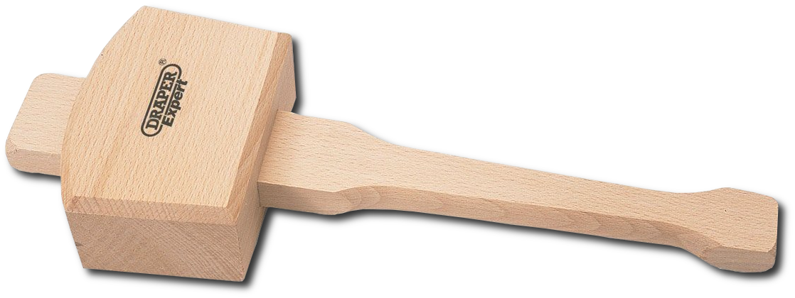 Longue A Mallet - Draper 45237 115mm Beechwood Mallett (1118x420), Png Download