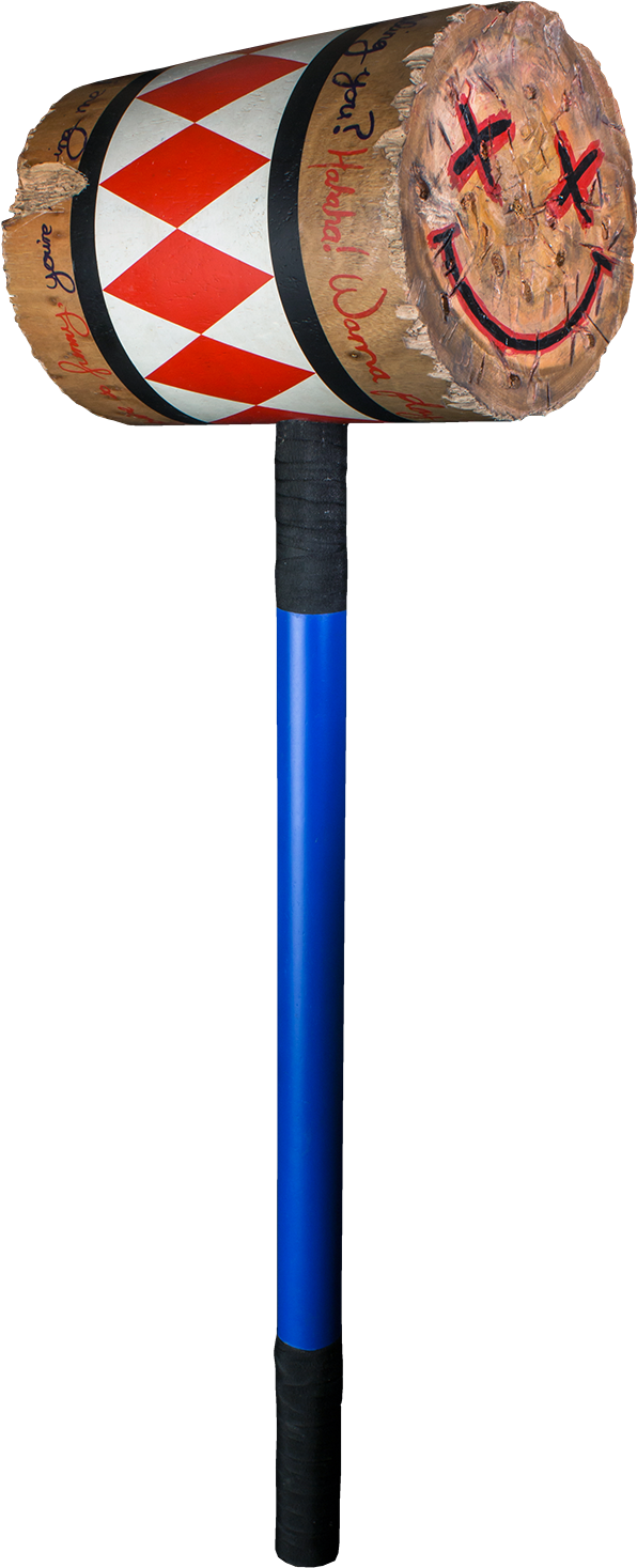 Harley Quinn Wooden Mallet Replica - Harley Quinn Mallet (633x1500), Png Download
