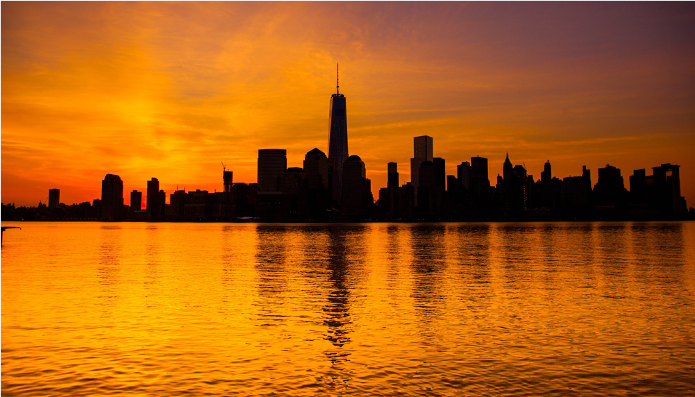 New York Sunset 4k (1000x1000), Png Download