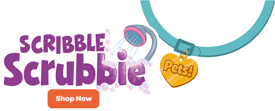 Crayola Scribble Scrubbie Pets Logo - Crayola Scribble Scrubbie Pets Tub Playset (926x375), Png Download