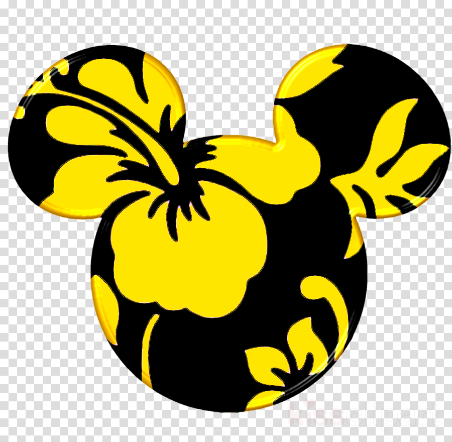 Hawaiian Mickey Mouse Clipart Minnie Mouse Mickey Mouse - Hawaiian Mickey Mouse Head (900x880), Png Download