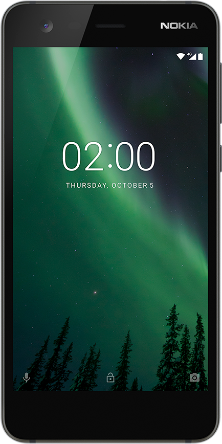 Nokia - Nokia 2 Pewter Black (1000x1000), Png Download