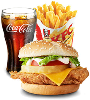 Hawaiian Burger Meal - Kfc Hawaiian Burger (1024x382), Png Download