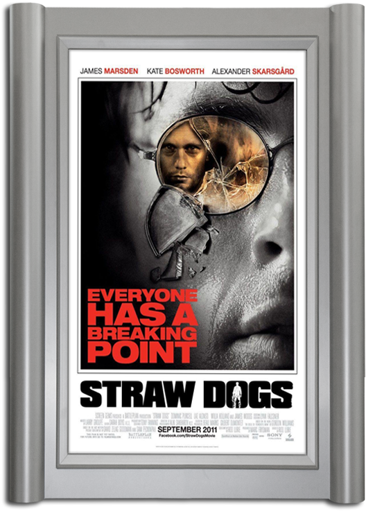 Grande Series Poster Marquee - Straw Dogs 1971 2011 (608x800), Png Download