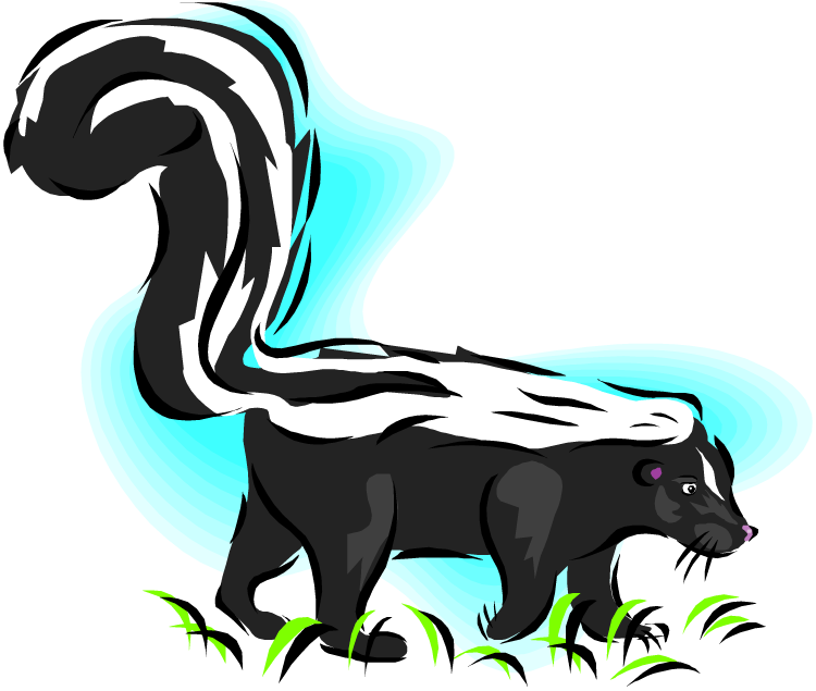 Skunk Clip Art - Free Skunk Clipart (750x635), Png Download