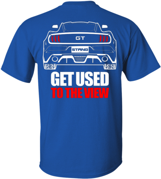 S550 Gt Ford Mustang Outline T-shirt - Birmingham City Football Shirt (600x600), Png Download