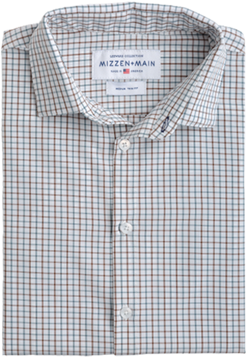Template 0001 Nolan -layout V=1534964289 - Mizzen & Main, Nolan, Brown And Blue Tattersall (780x780), Png Download