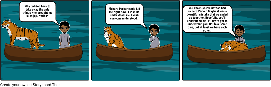 Life Of Pi - Canoe (1164x385), Png Download
