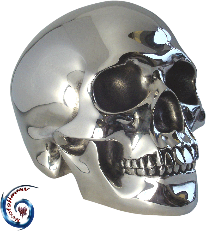 Chrome Skull Png (1000x1000), Png Download