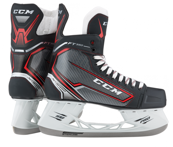 Ccm Jetspeed Ft350 Sr Ice Hockey Skates - Ccm Jetspeed Ft370 Skates (608x517), Png Download