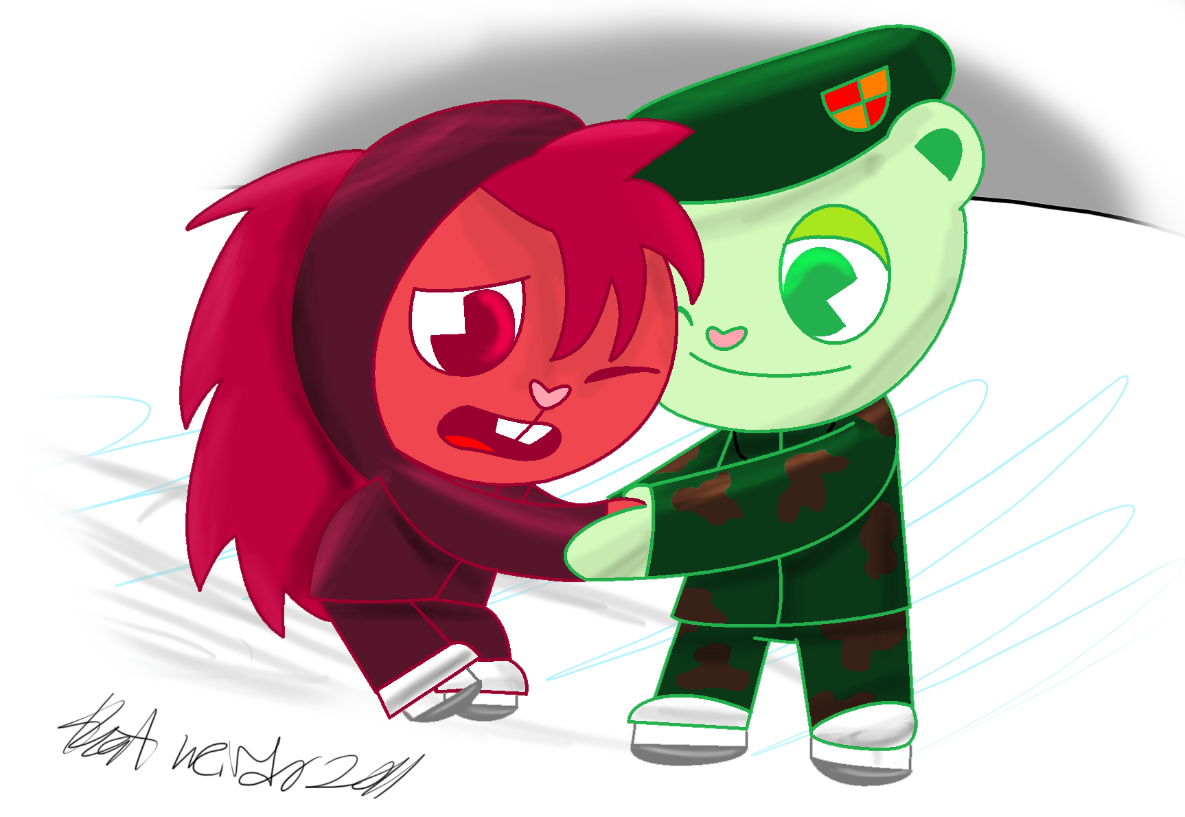 Ice Skating By That Weirdo-d418chh - Ice Skating (1726x1190), Png Download