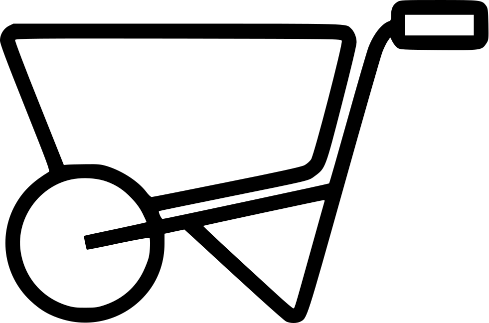 Png File - Wheelbarrow (981x648), Png Download
