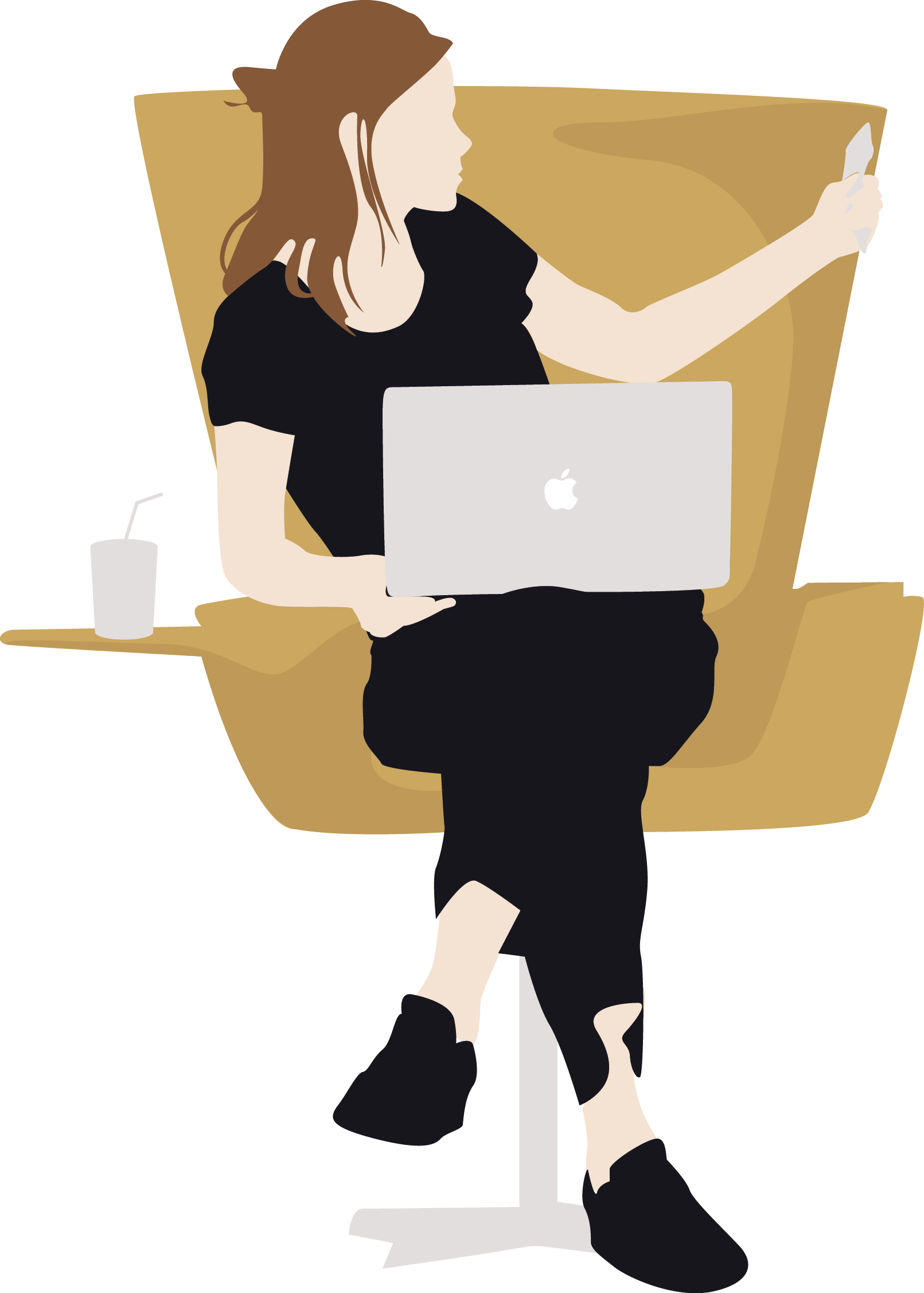 Office People Vectors - Vector Graphics (1611x2253), Png Download