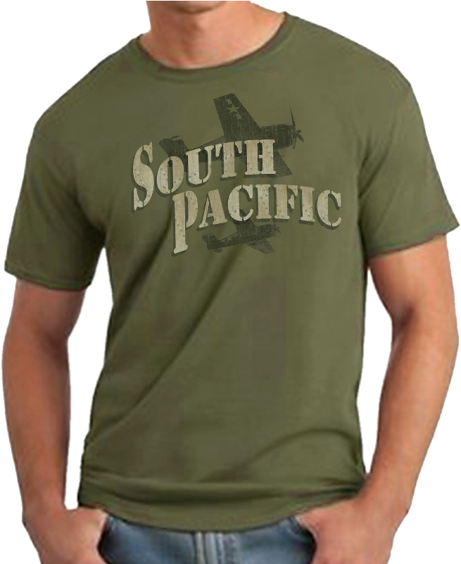 South Pacific Unisex Military Green Tee- Customizable - Gildan Softstyle Indigo Blue (800x800), Png Download