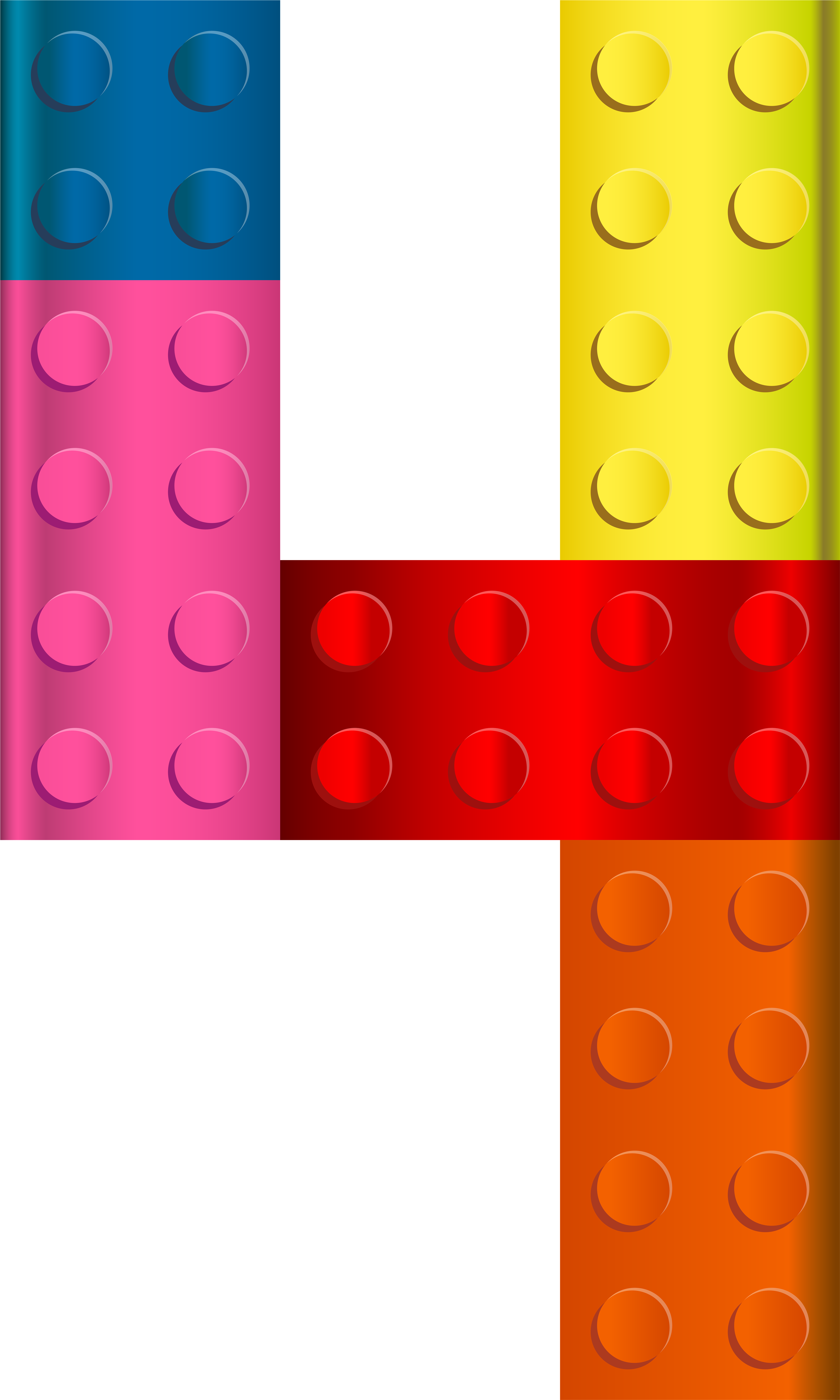 Number Four Transparent Clip - Número 4 De Lego (4800x8000), Png Download