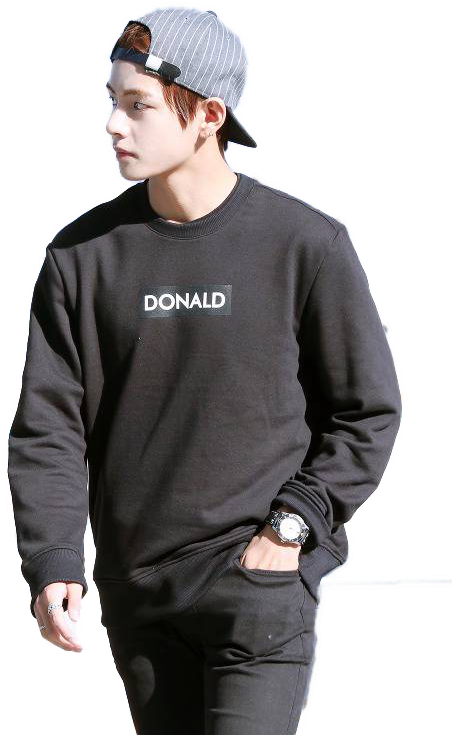 Bts, V, And Taehyung Image - Bts Bangtan V Boys Kpop Clothes Hooded Long Sleeved (500x750), Png Download
